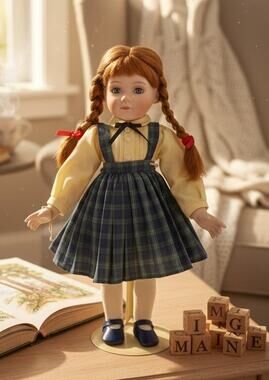 Gorham Days of the Week Saturday's Child Porcelain Doll 14" With Stand